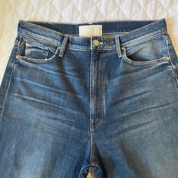 MOTHER Women's Straight Leg Jeans - Blue - Picture 8 of 9